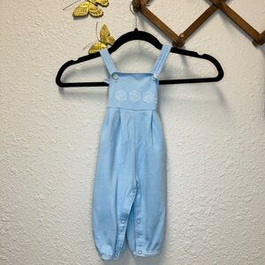 Vintage baby blue baby Dior ABC jumpsuit 9 month